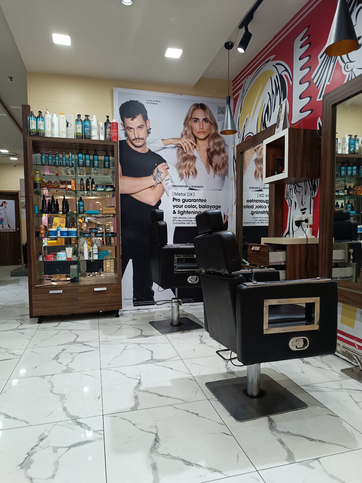 Luxury interior of Hair Majesty Unisex Salon