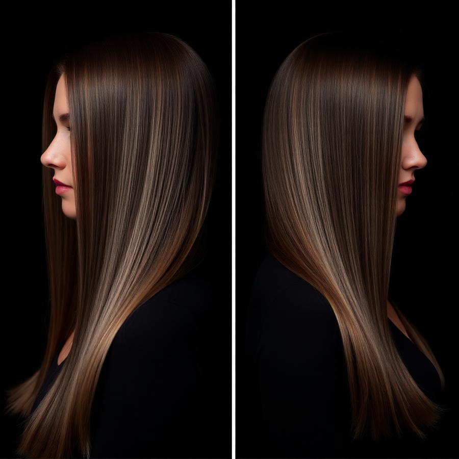 Hair transformation before and after